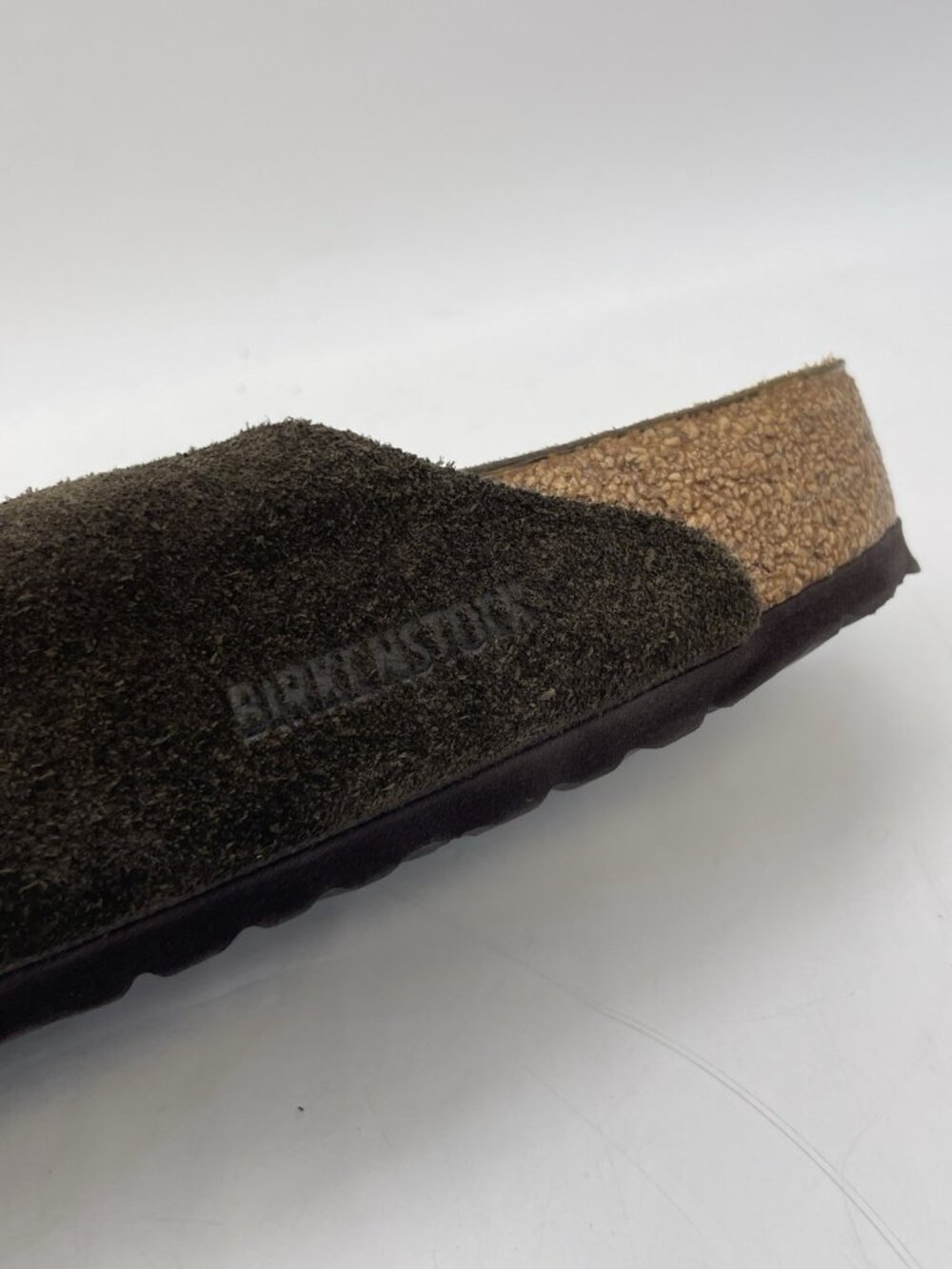 Birkenstock Arizona Men’s 10 Brown Suede Leather Sandals Soft Footbed Comfort - Picture 8 of 16